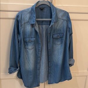 Torrid Light Blue Denim Shirt size 1.